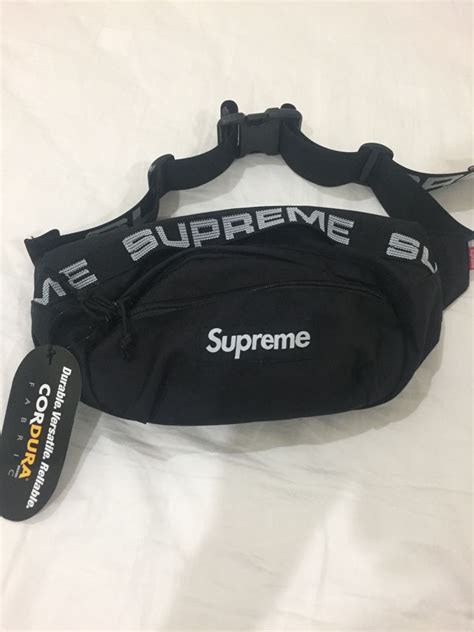 supreme waist bag fake ss18|supreme bag around waist.